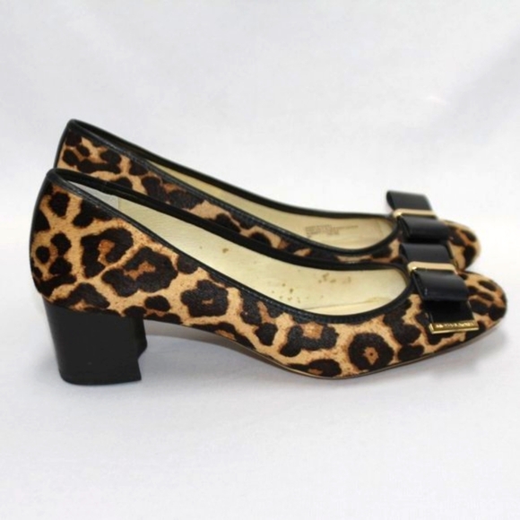 MICHAEL Michael Kors Kiera Calf-Hair Bow Pump, Leopard/Natural - Picture 6 of 12
